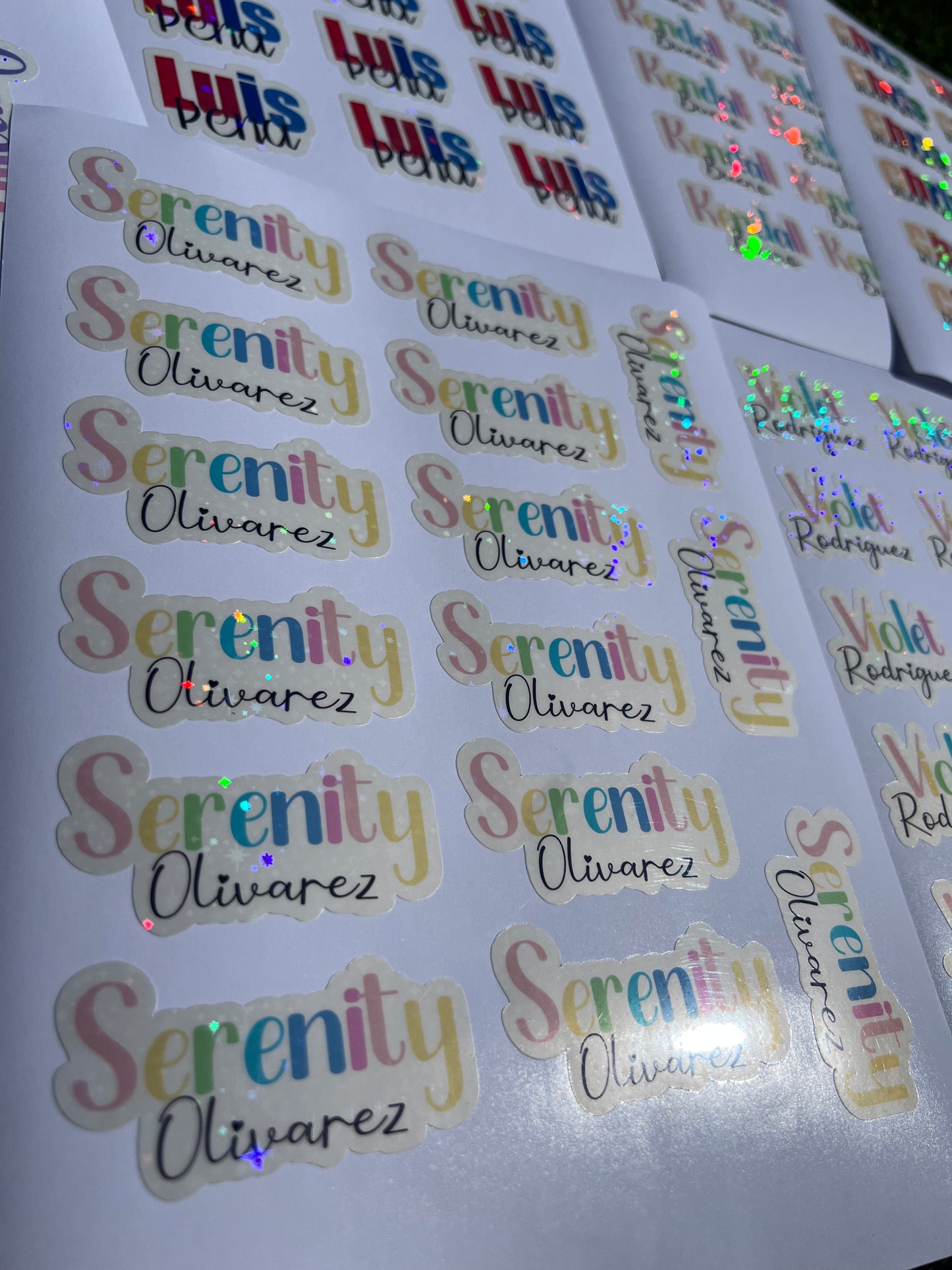 Holographic Stickers