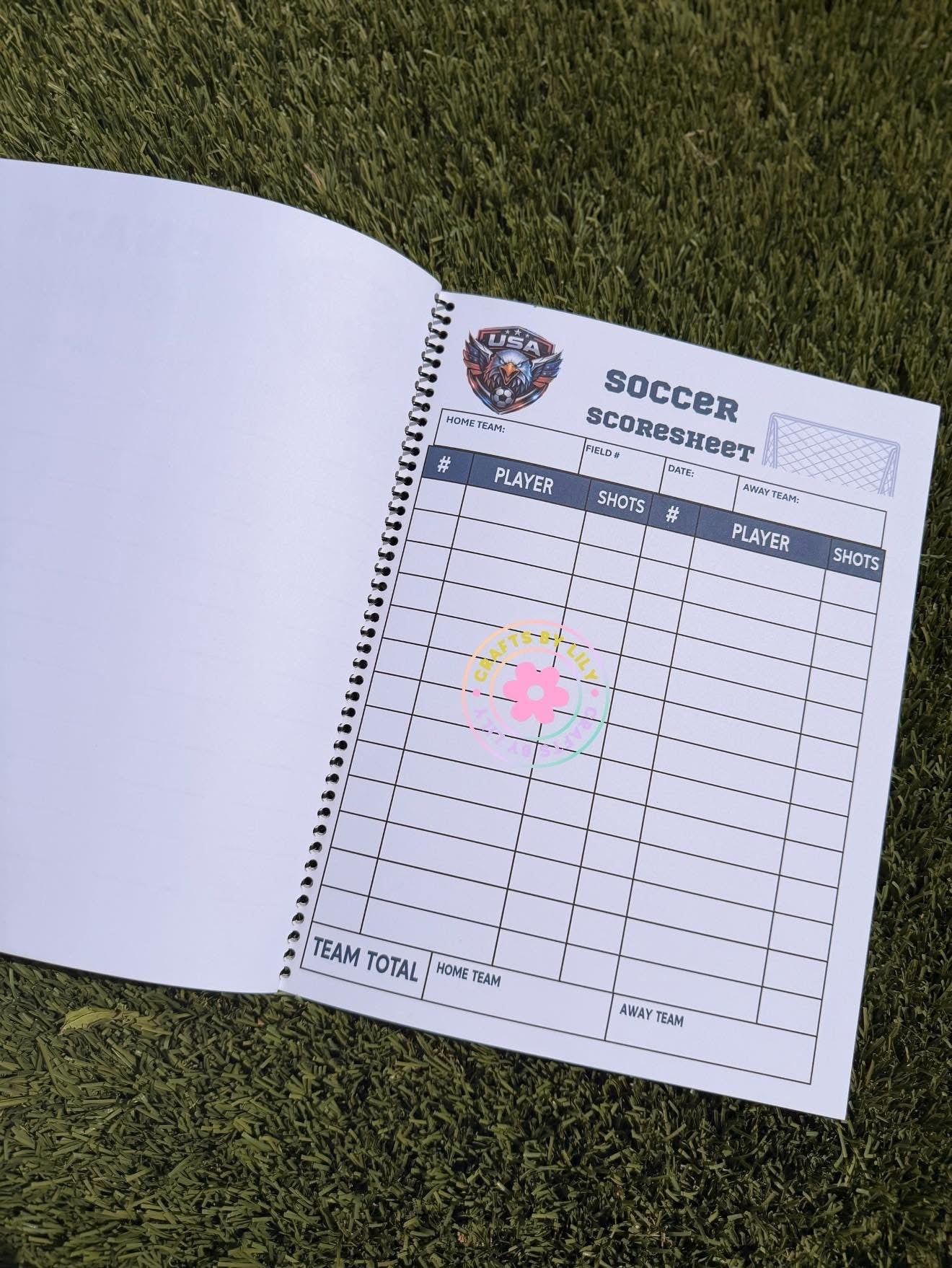 Custom Soccer ScoreKeeper Notebook