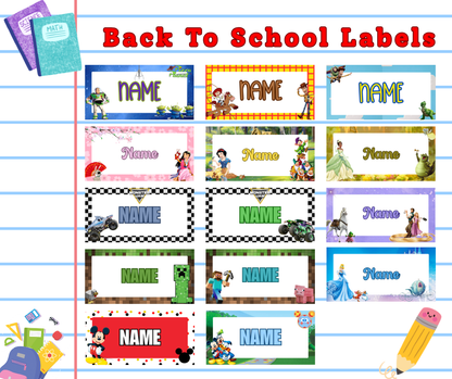Back-To-School Labels
