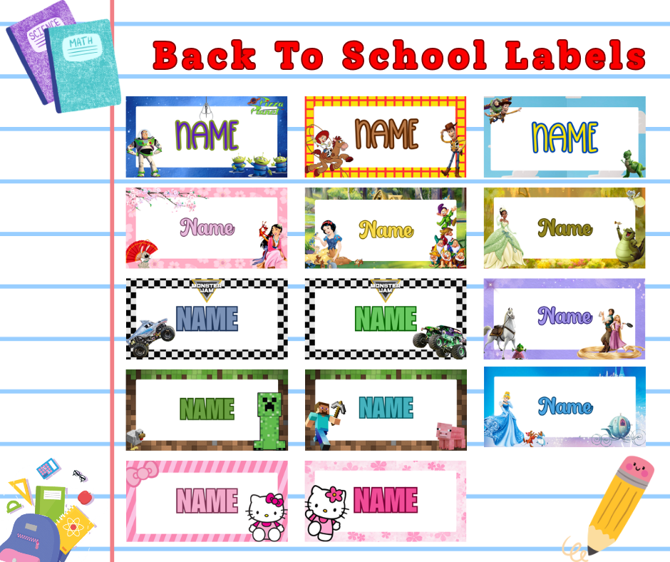 Back-To-School Labels