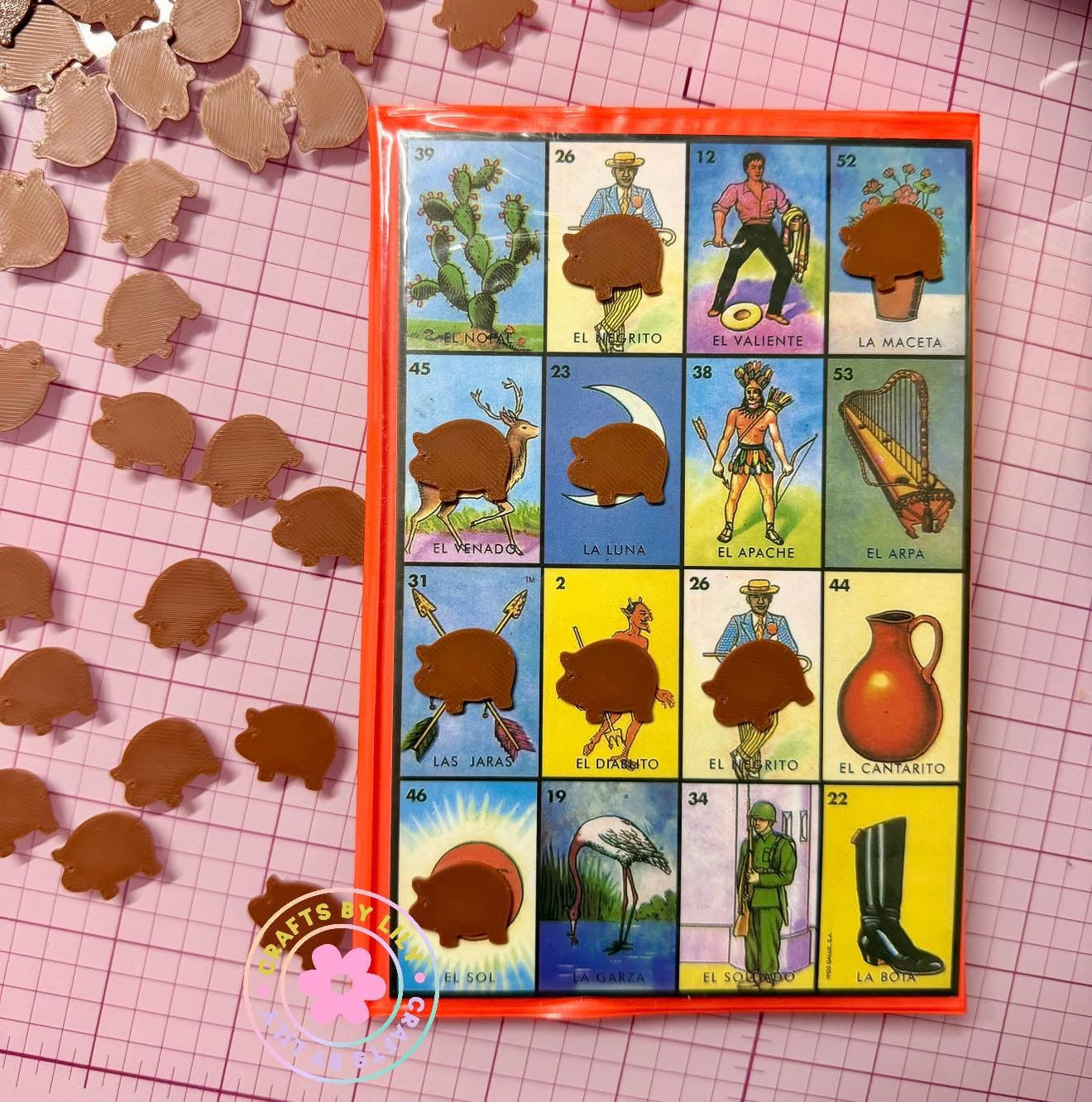 Mini Marranito Loteria Game Chips