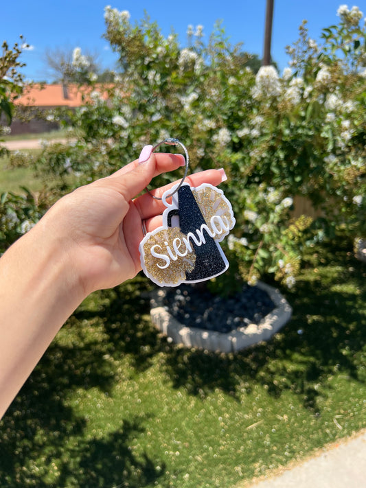 Acrylic Cheer Bag Tag