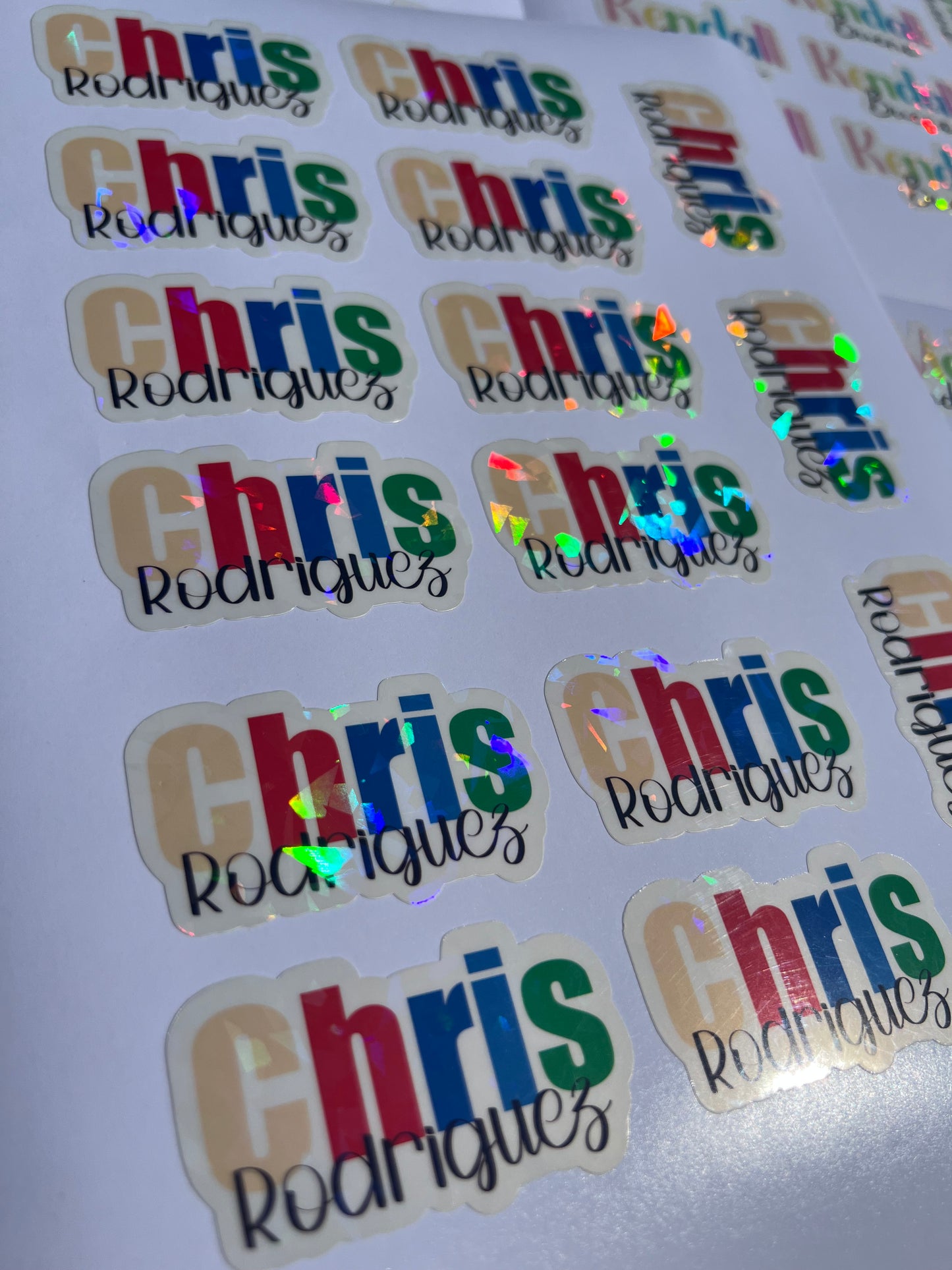 Holographic Stickers