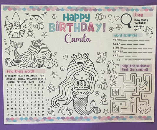 Coloring Placemat