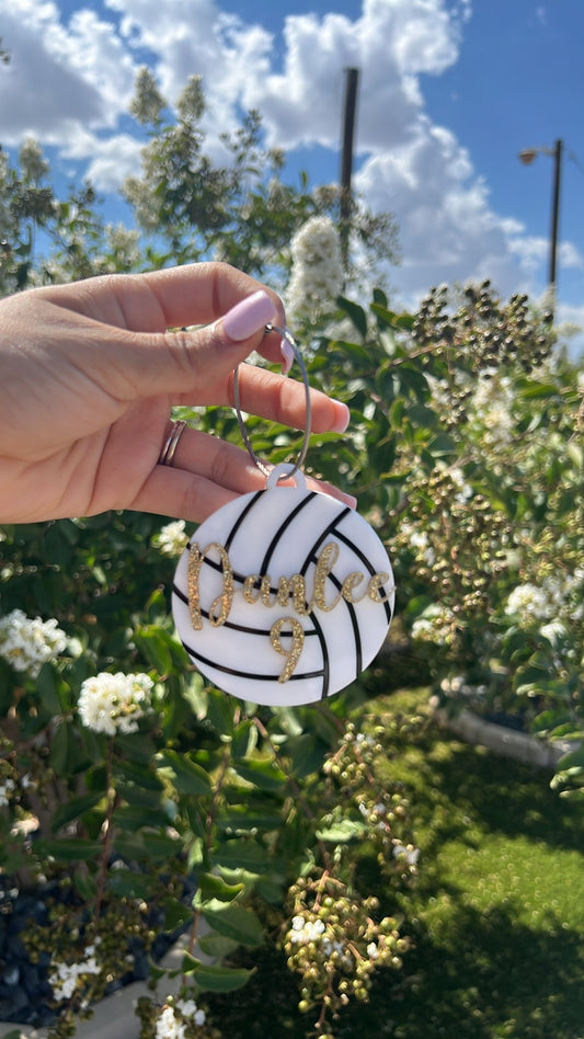🏐 Custom Volleyball Bag Tag