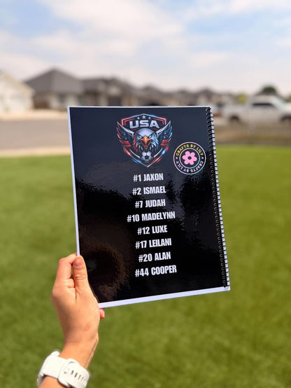 Custom Soccer ScoreKeeper Notebook