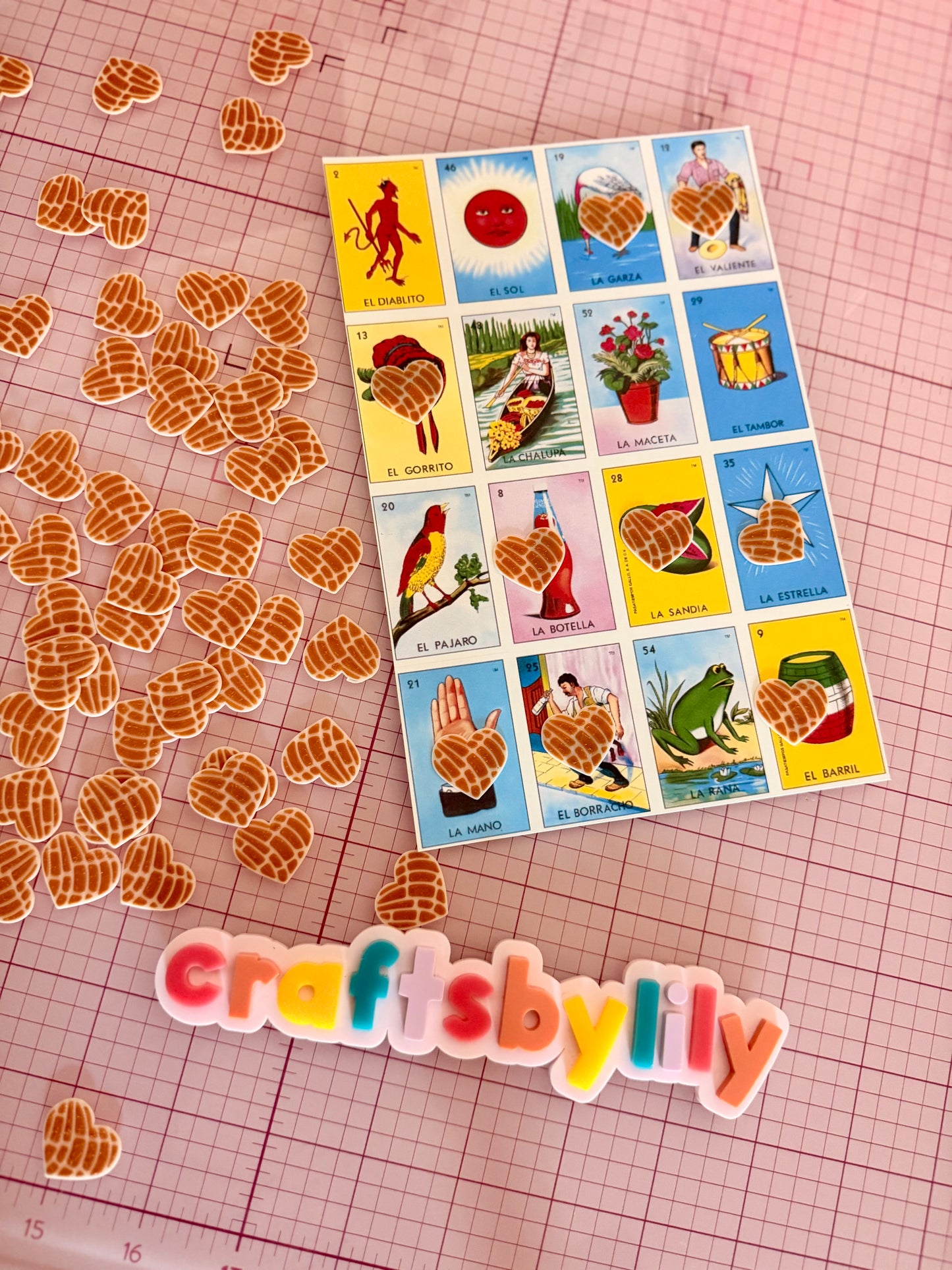 Heart Concha Loteria Chips