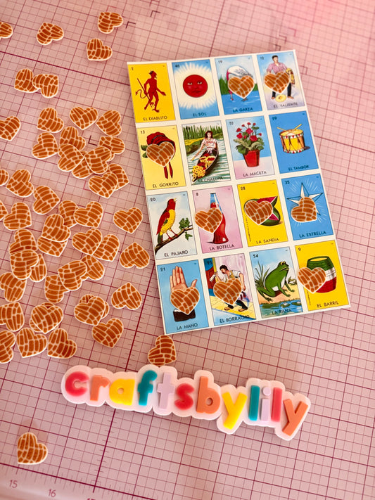 Heart Concha Loteria Chips