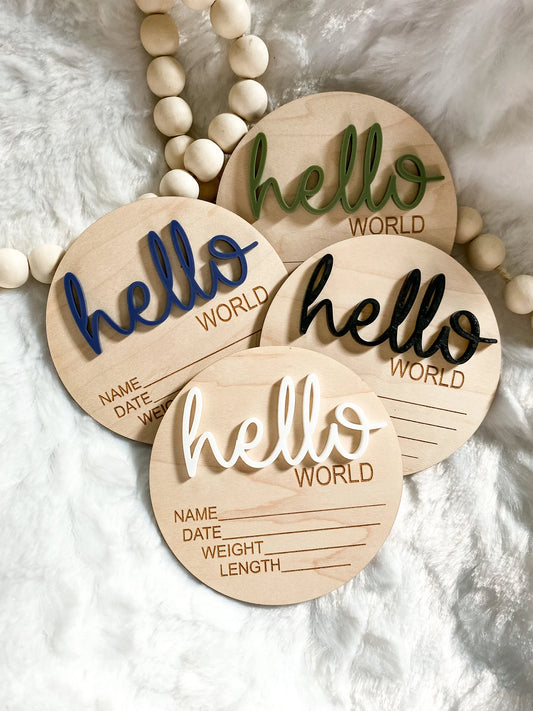 Hello World Sign